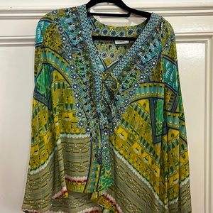 Blouson Blouse With Neck Tie